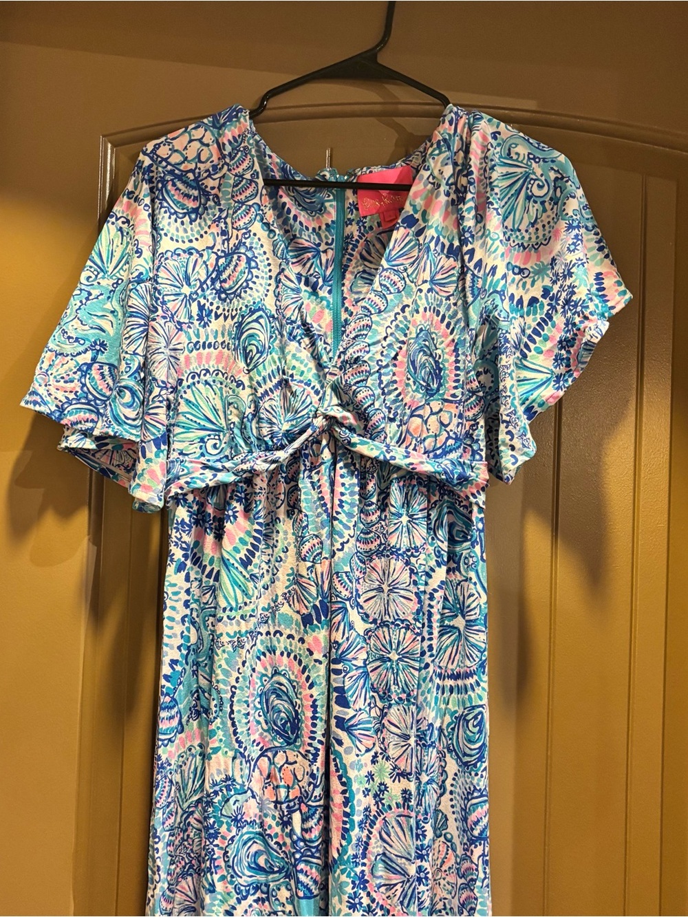 Lilly Pulitzer Minka Maxi Dress Blu Grotto Size 4 - Picture 7 of 9